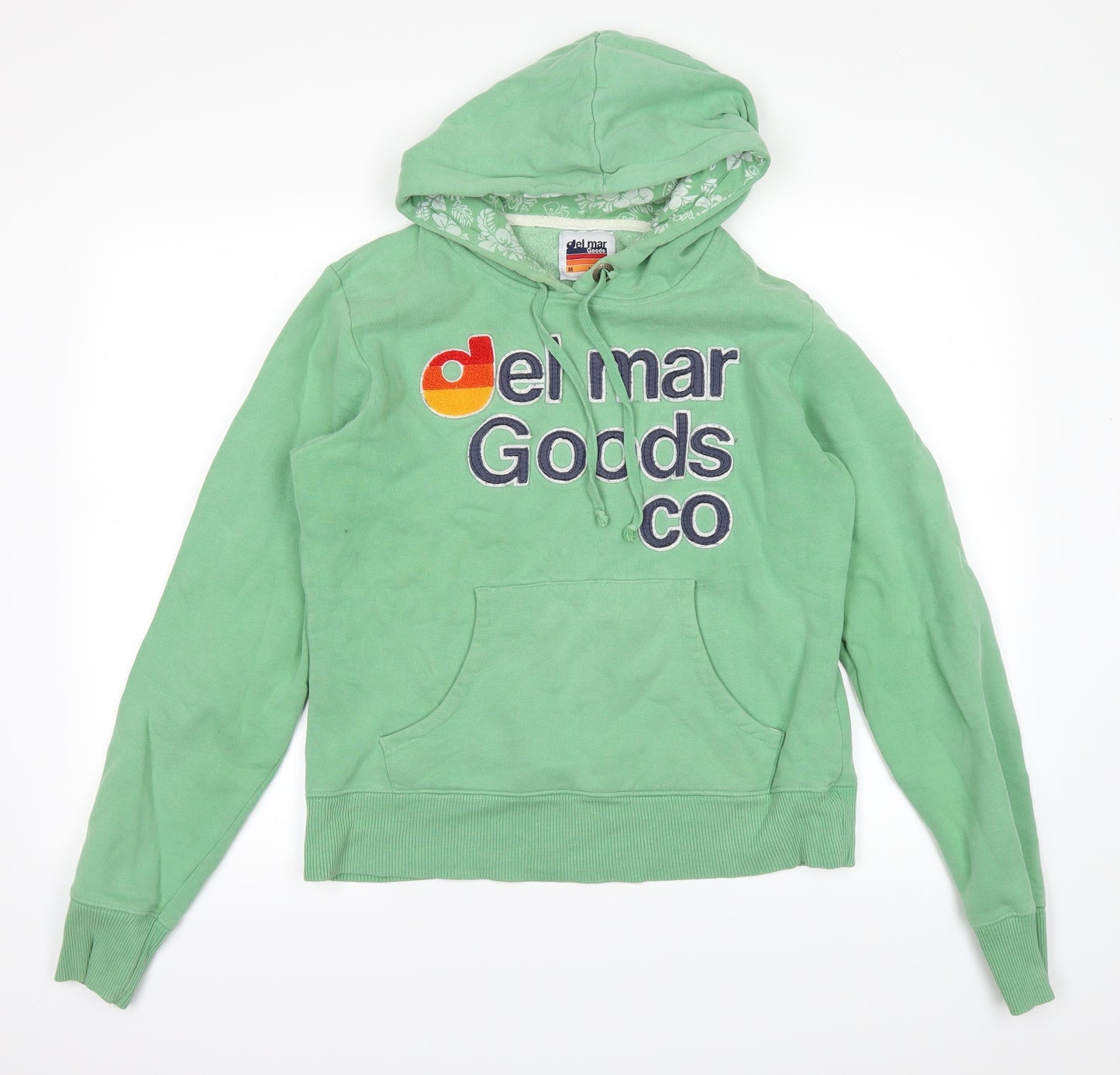 DELMAR Womens Green   Pullover Hoodie Size M