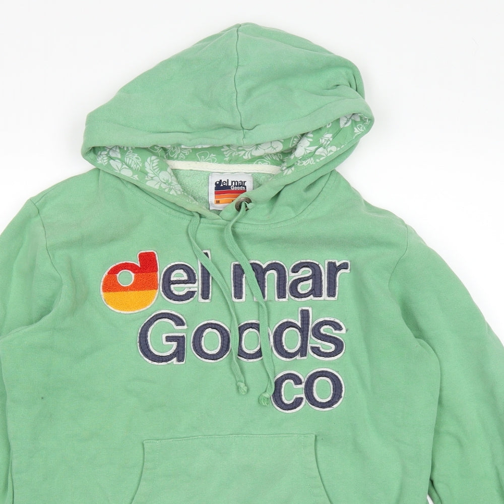 DELMAR Womens Green   Pullover Hoodie Size M