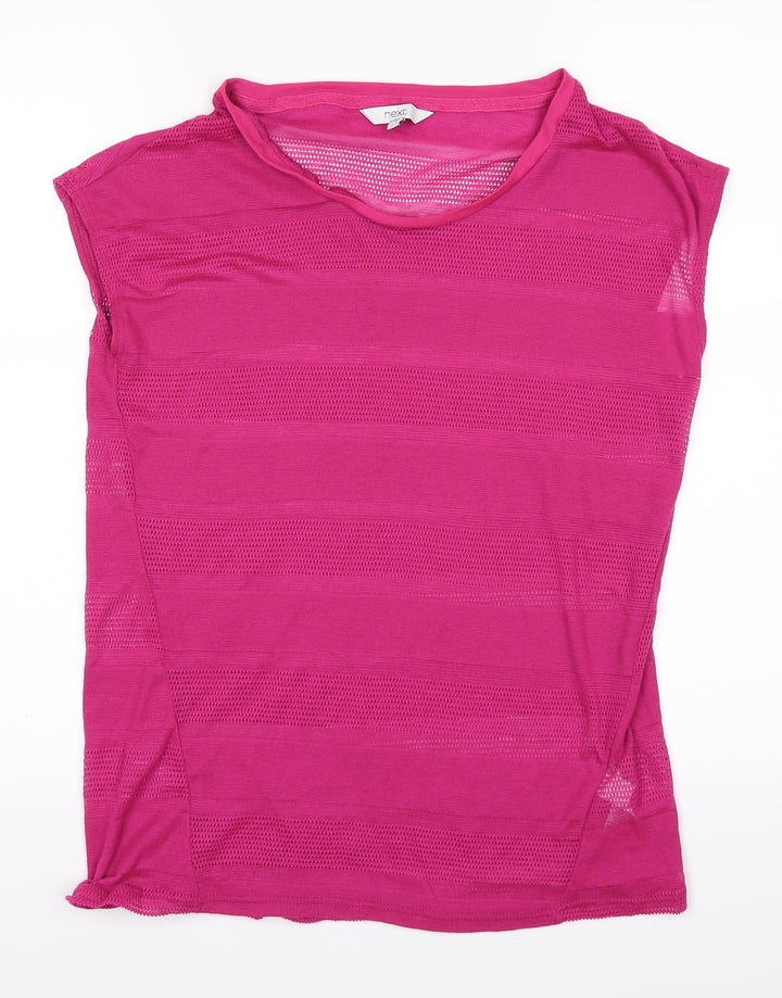 NEXT Womens Pink Tunic Tank Size 8 - See Through