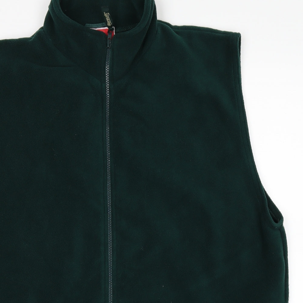 Result Mens Green   Full Zip Jumper Size XL