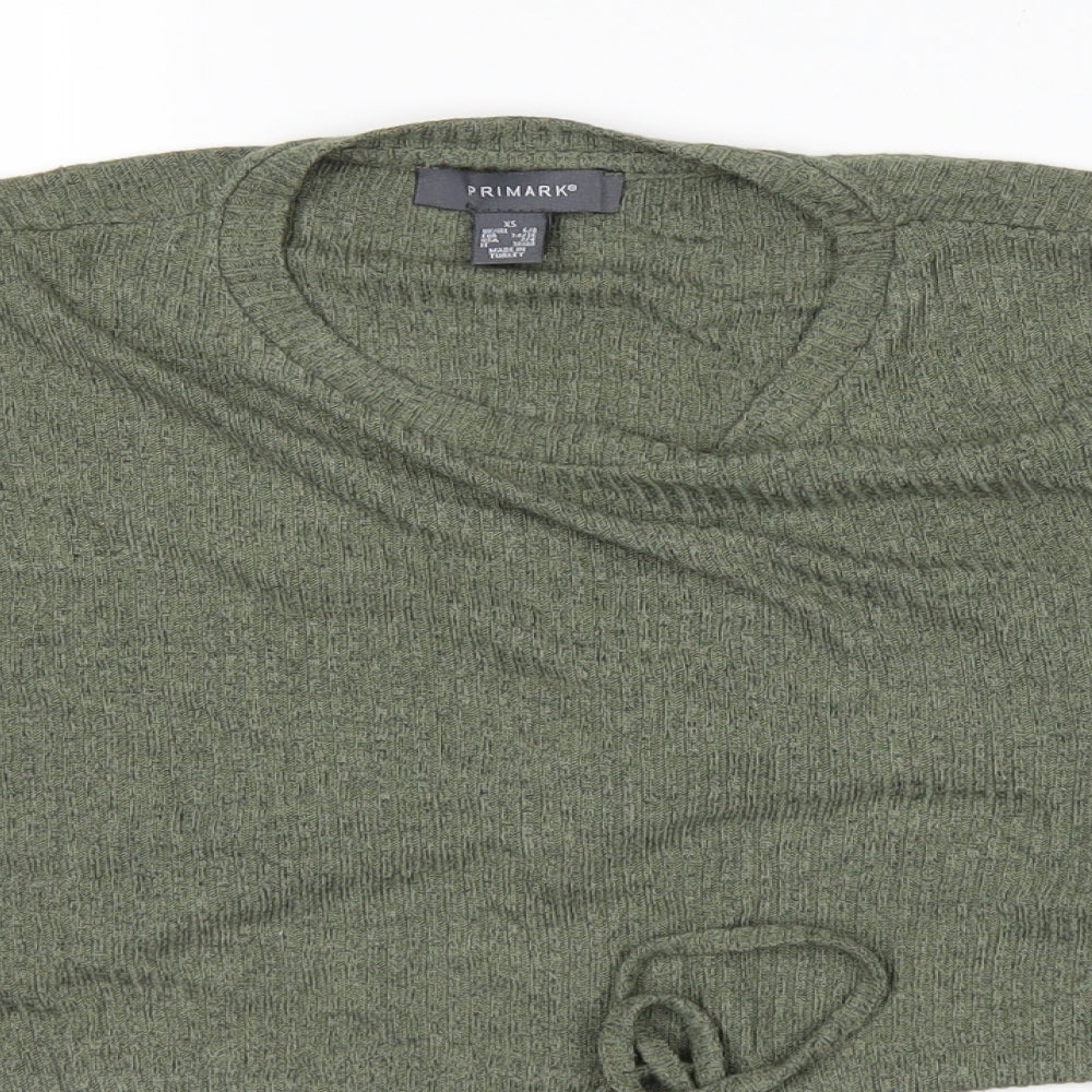 Primark Womens Green   Cropped T-Shirt Size 6