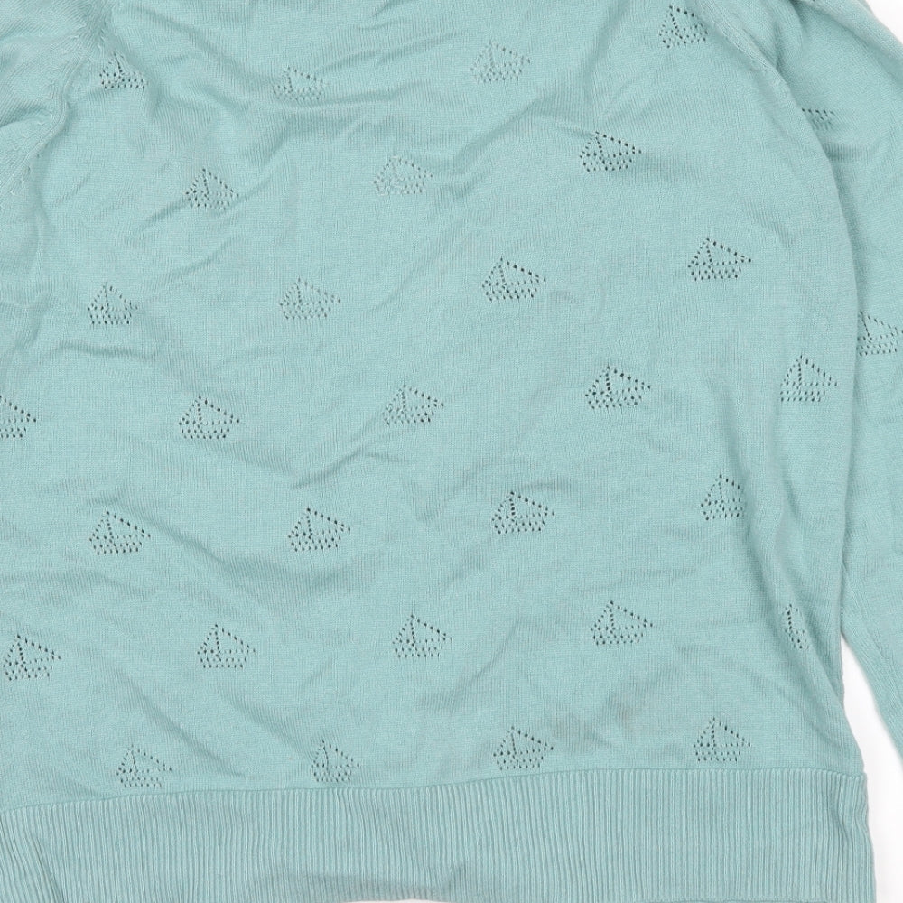 Brakeburn Womens Blue   Cardigan Jumper Size 16