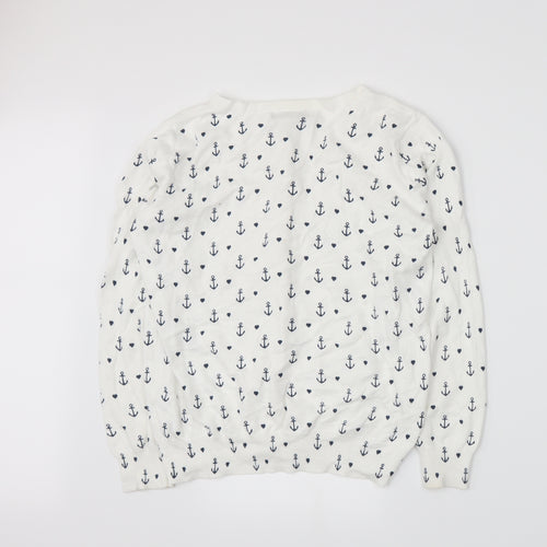 Atmosphere Womens White  Knit Pullover Jumper Size 10