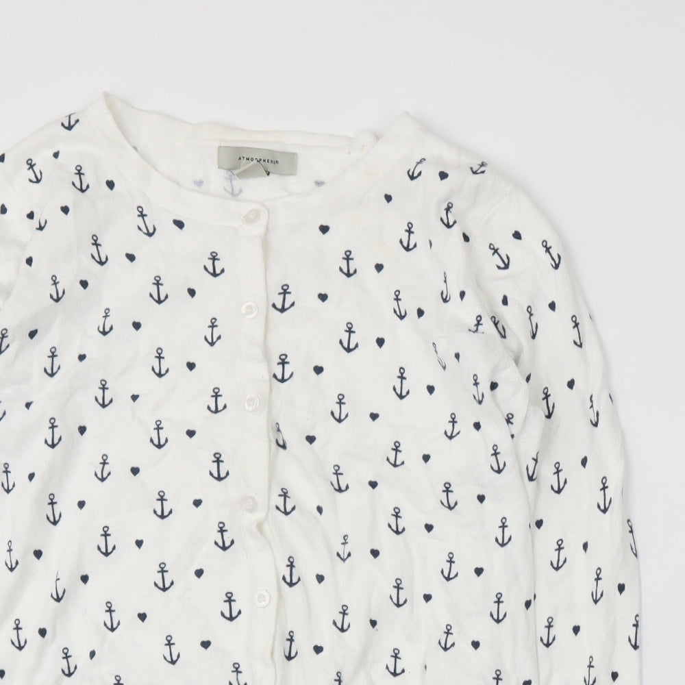 Atmosphere Womens White  Knit Pullover Jumper Size 10