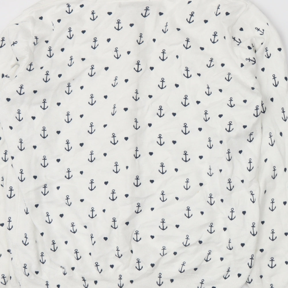 Atmosphere Womens White  Knit Pullover Jumper Size 10