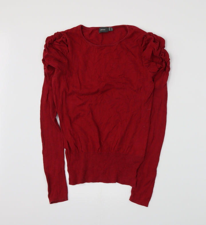 Mexx Womens Red  Knit Pullover Jumper Size M