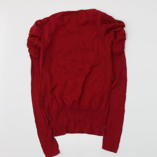Mexx Womens Red  Knit Pullover Jumper Size M
