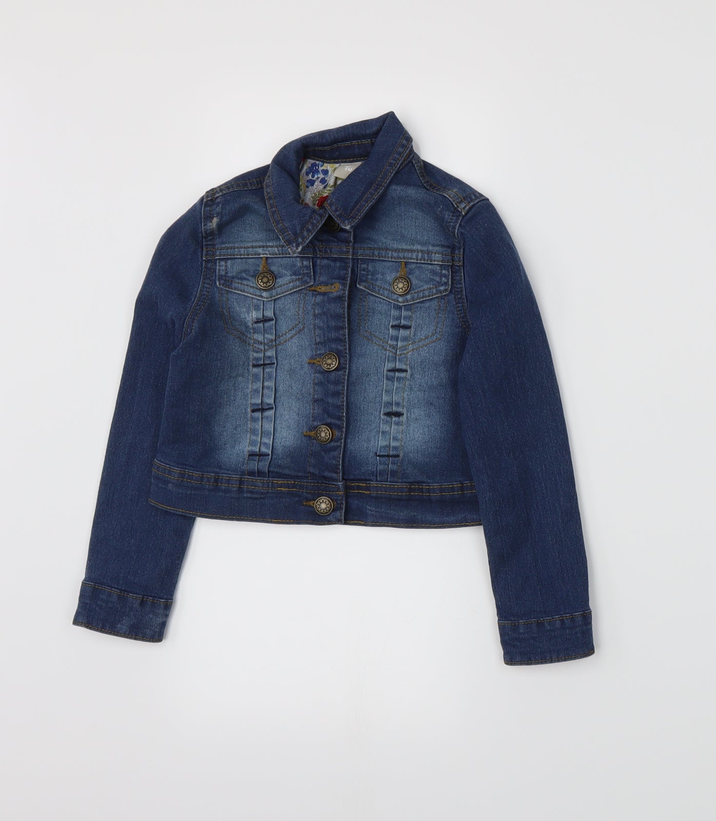 TU Girls Blue  Denim Jacket  Size 5-6 Years