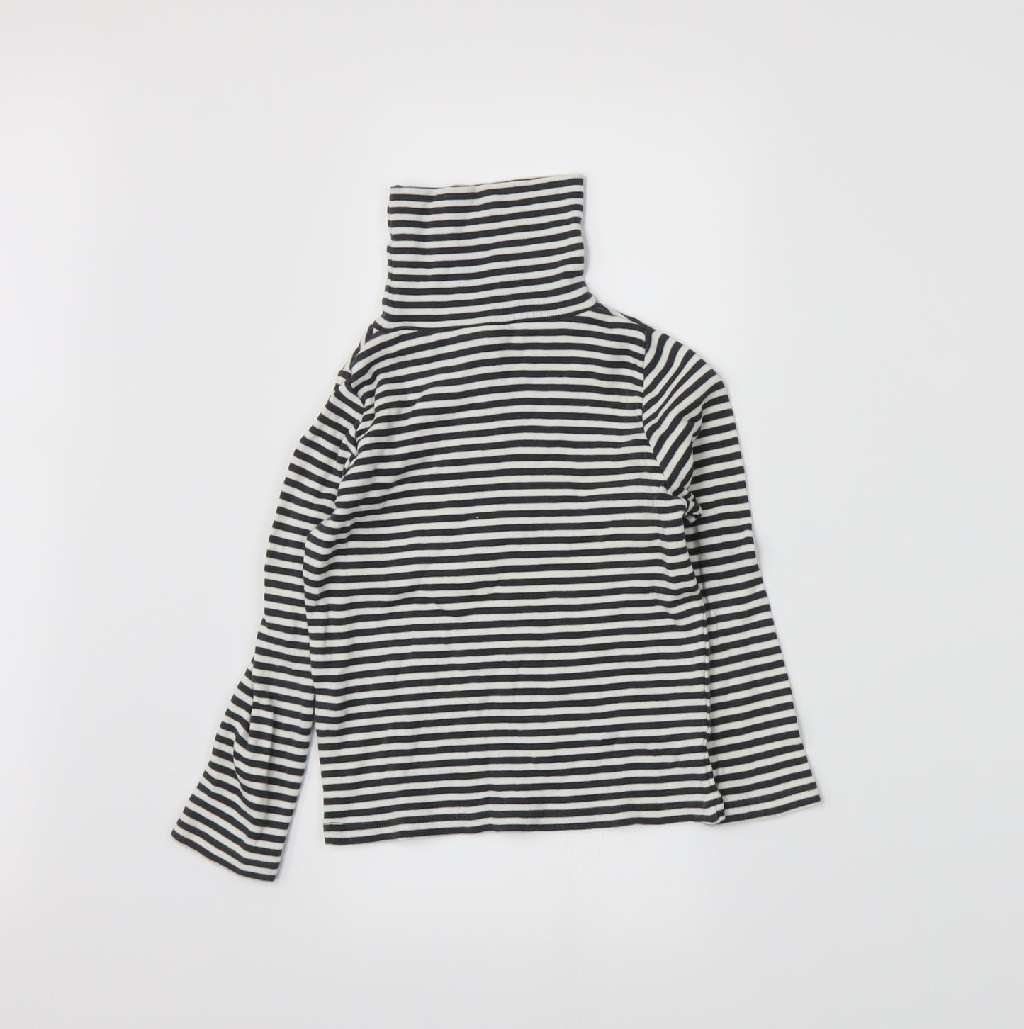 Mini Boden Boys Black Striped Knit Pullover Jumper Size 2-3 Years