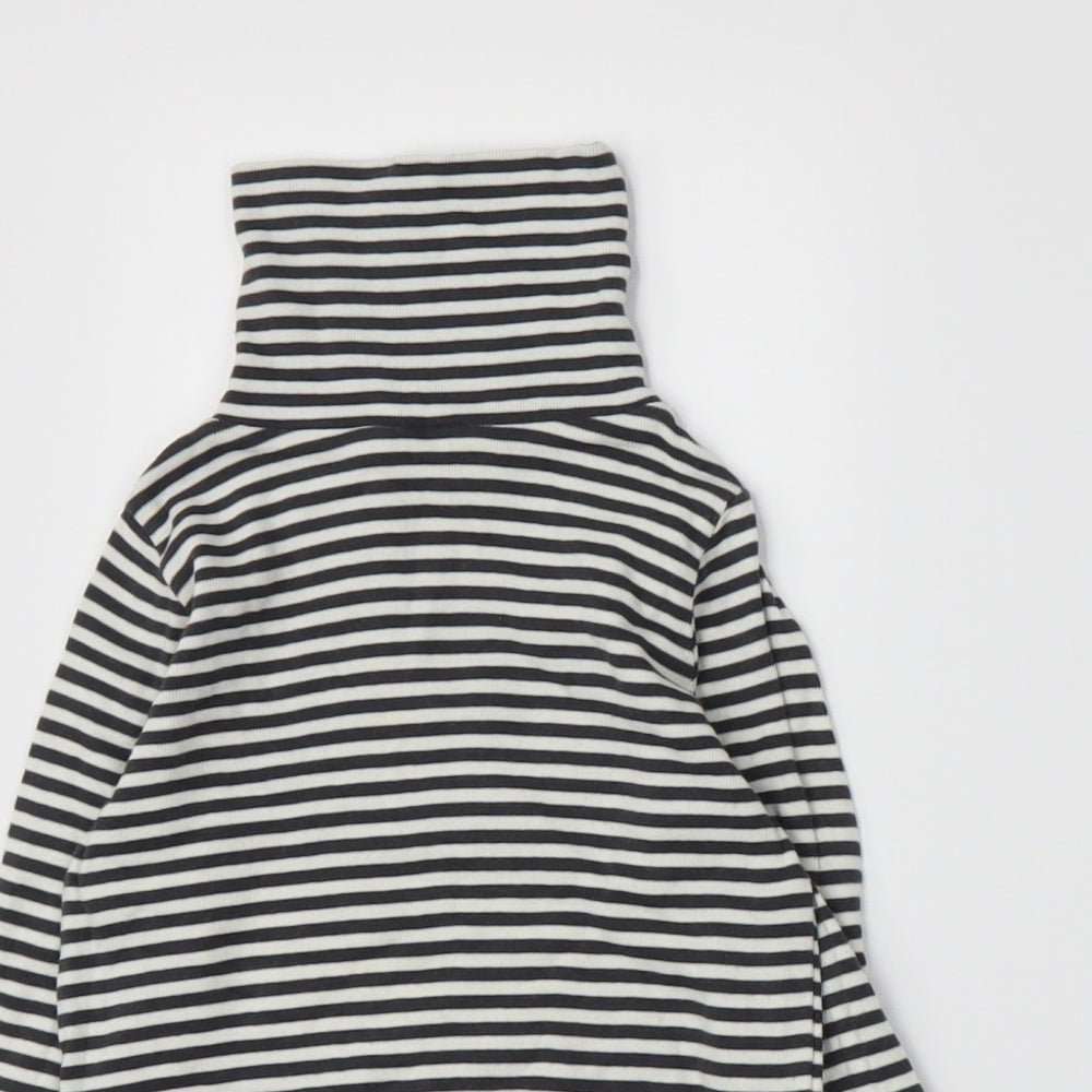 Mini Boden Boys Black Striped Knit Pullover Jumper Size 2-3 Years