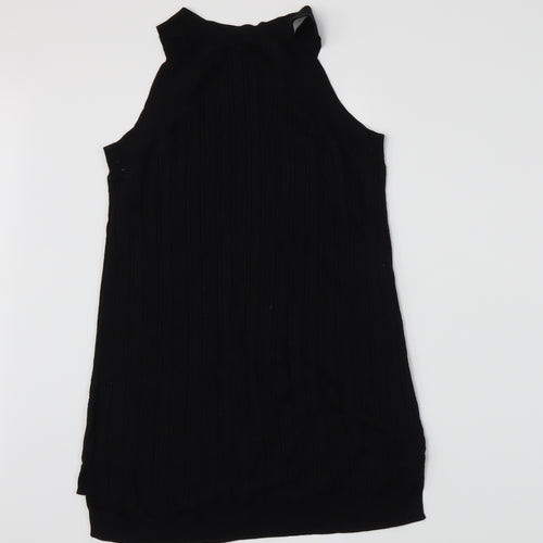 NEXT Womens Black  Knit Vest Jumper Size 12