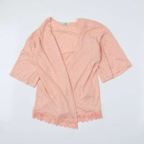 George Womens Pink  Knit Cardigan Jumper Size 10