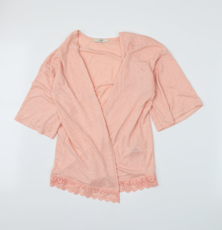 George Womens Pink  Knit Cardigan Jumper Size 10