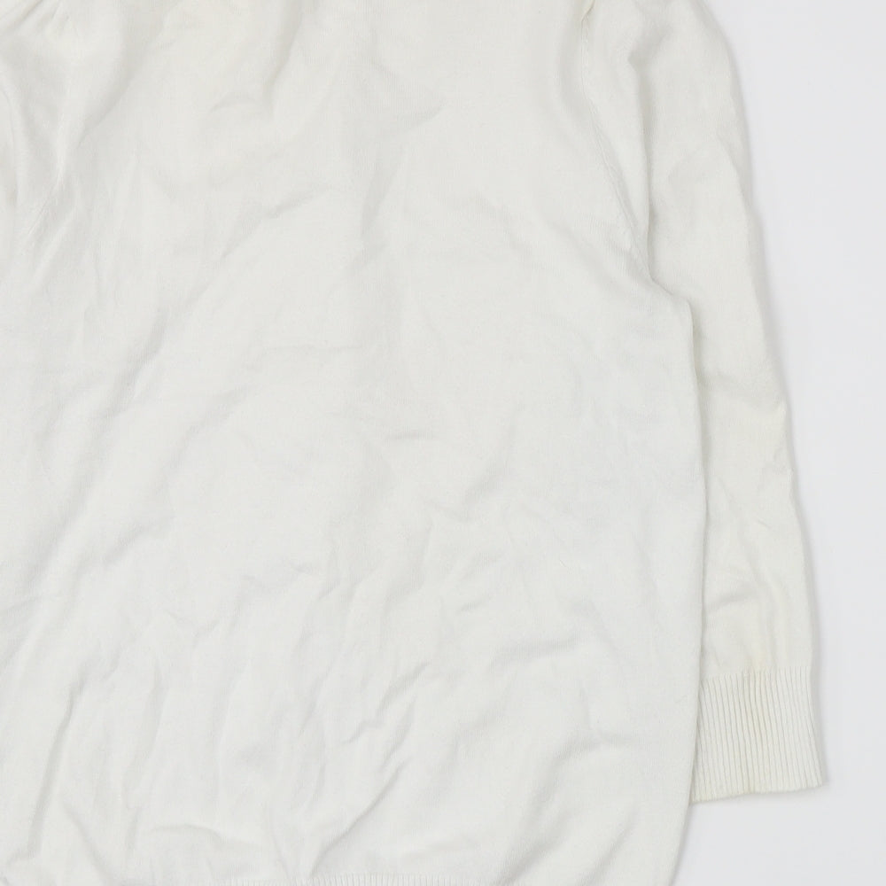Cherokee Womens White  Knit Cardigan Jumper Size 12