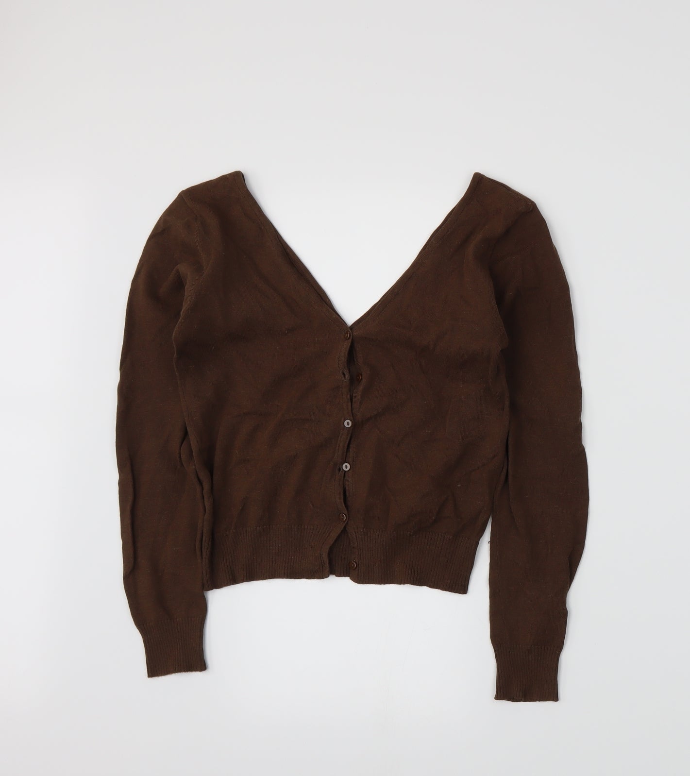 Zara Womens Brown   Cardigan Jumper Size S