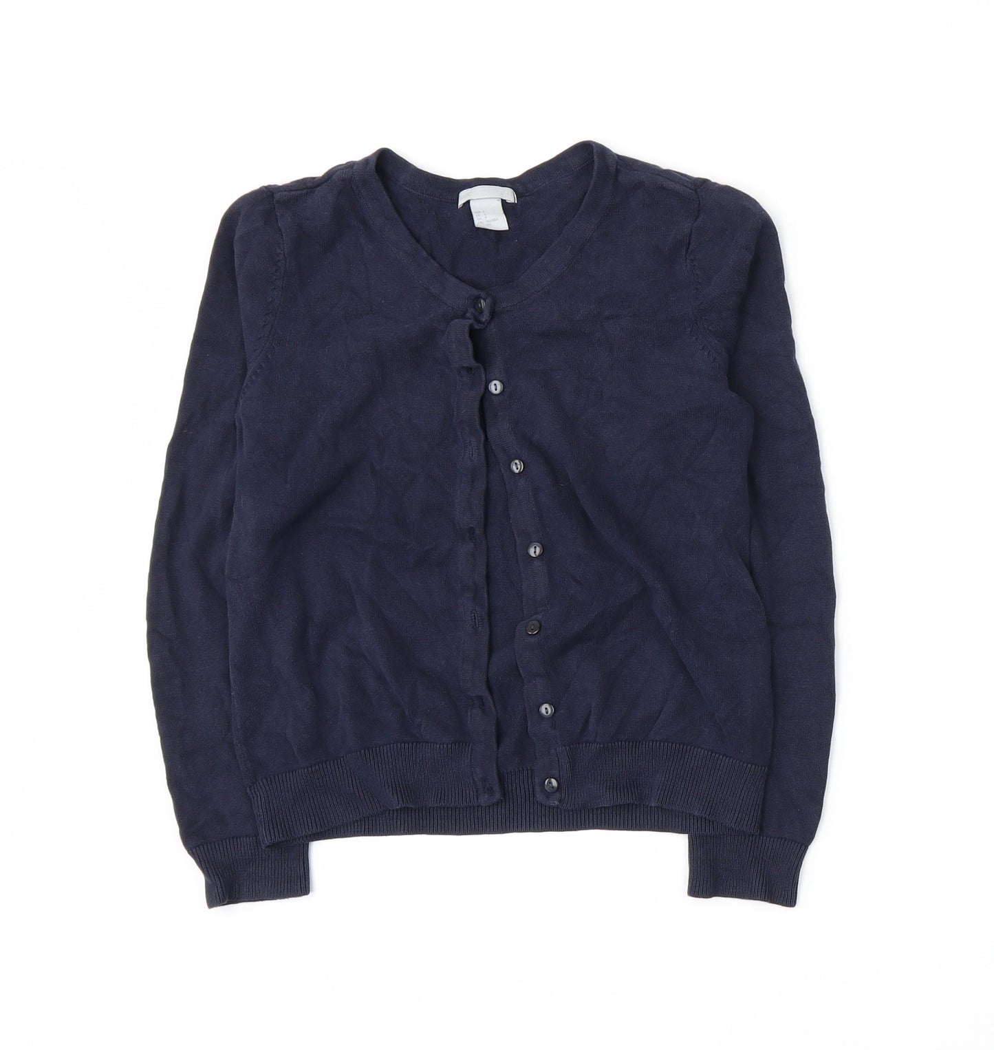 H&M Womens Blue  Knit Cardigan Jumper Size S