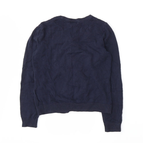 H&M Womens Blue  Knit Cardigan Jumper Size S
