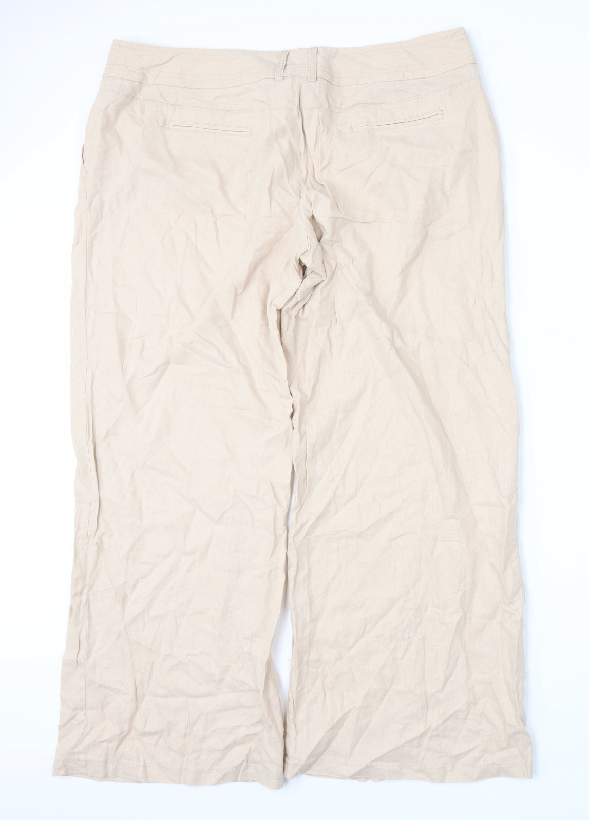 F&F Womens Beige   Trousers  Size 18 L27 in