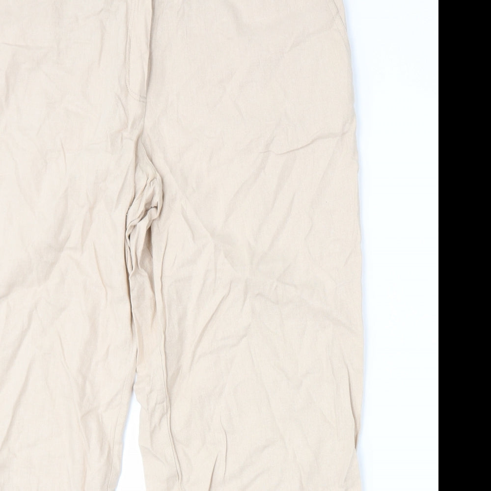 F&F Womens Beige   Trousers  Size 18 L27 in