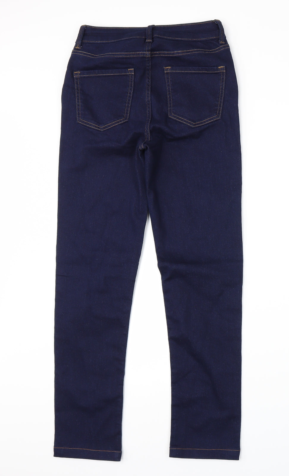 Marks and Spencer Womens Blue  Denim Straight Jeans Size 8 L26 in