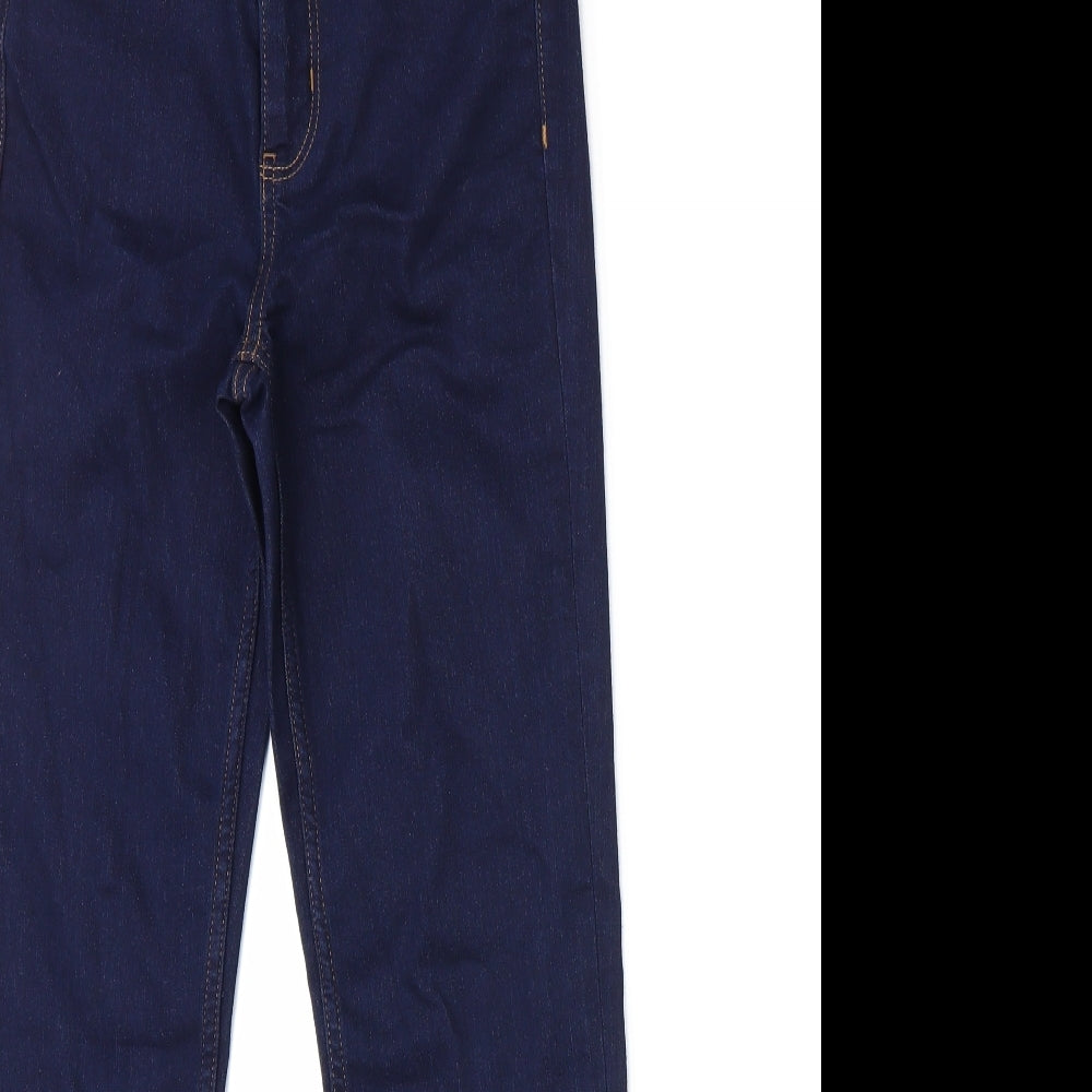 Marks and Spencer Womens Blue  Denim Straight Jeans Size 8 L26 in