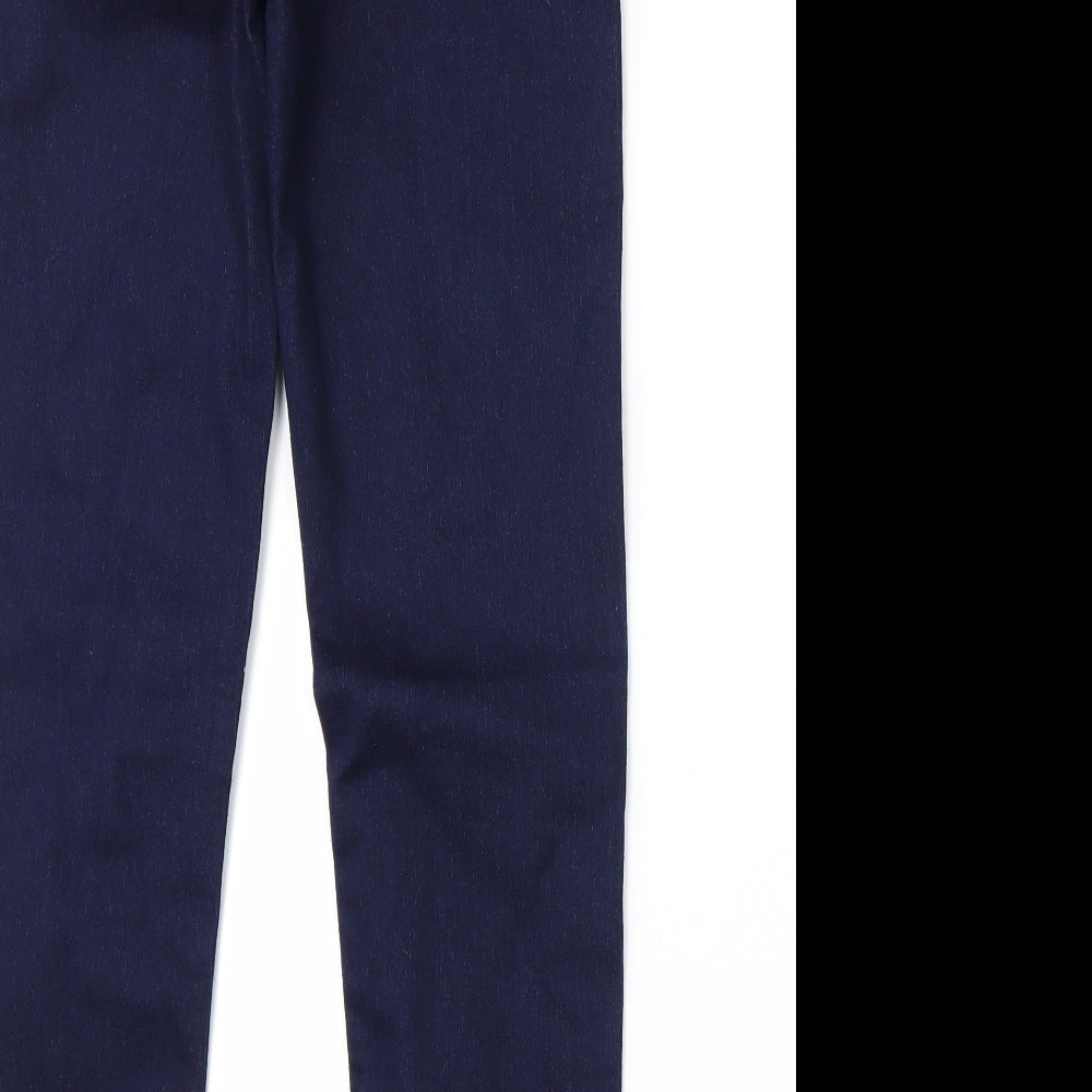 Marks and Spencer Womens Blue  Denim Straight Jeans Size 8 L26 in