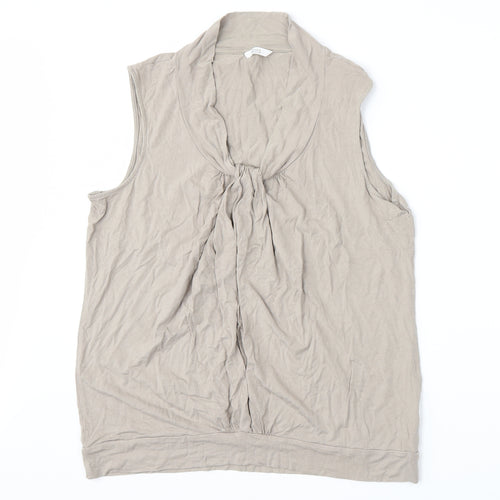 Marks and Spencer Womens Beige   Basic Tank Size 18