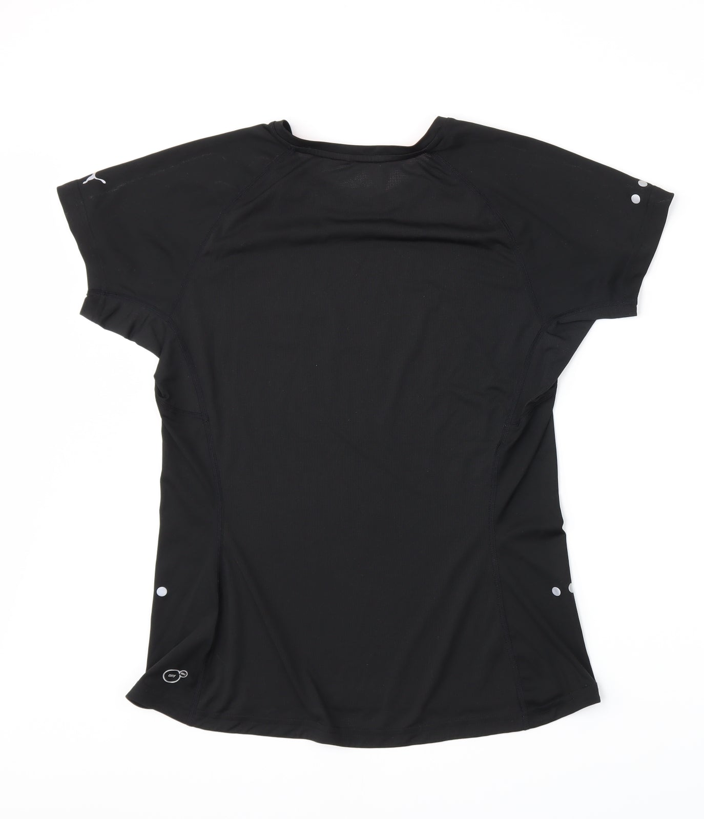 PUMA Womens Black   Basic T-Shirt Size 12