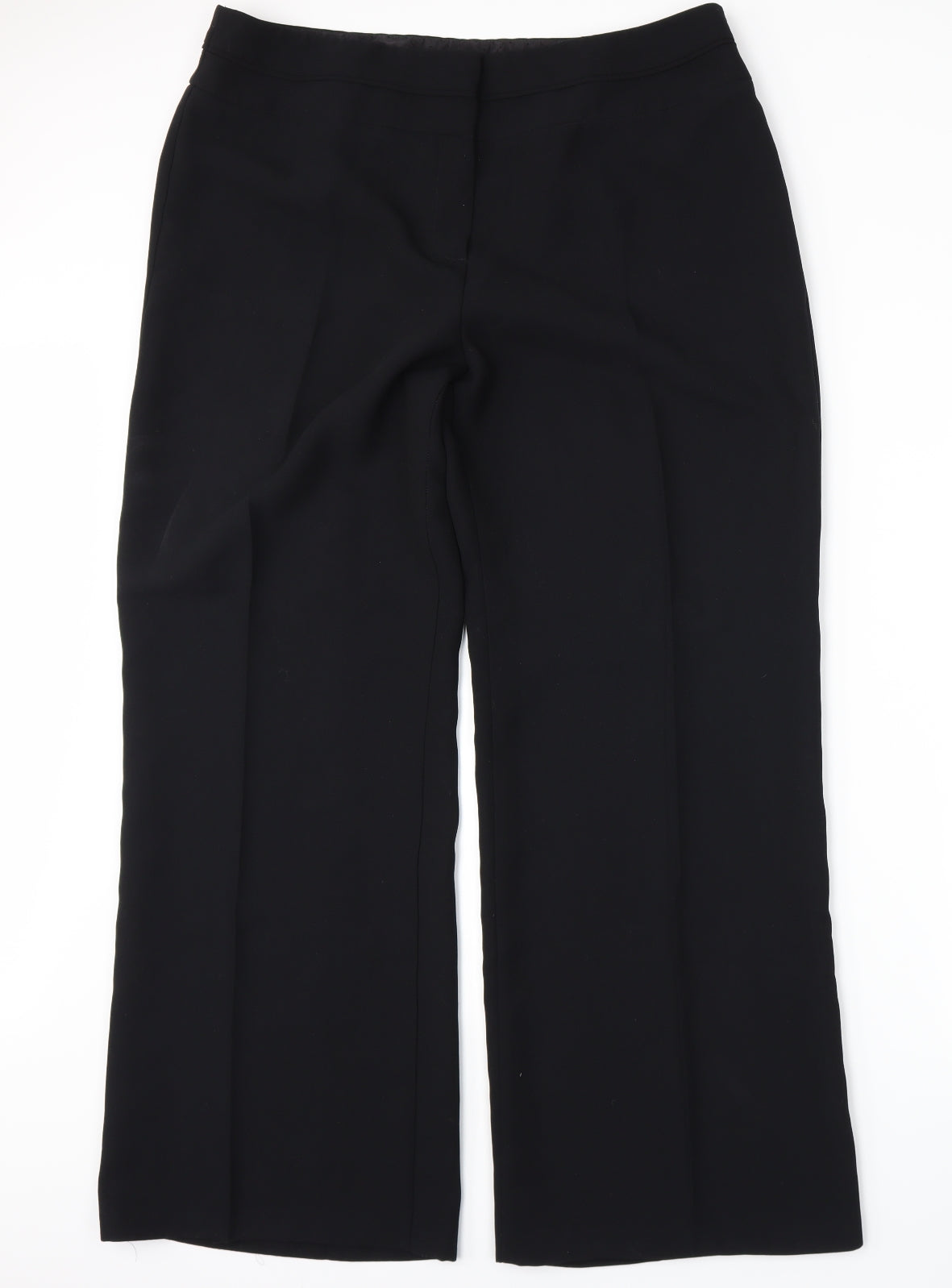Marks and Spencer Womens Black   Trousers  Size 18 L29 in