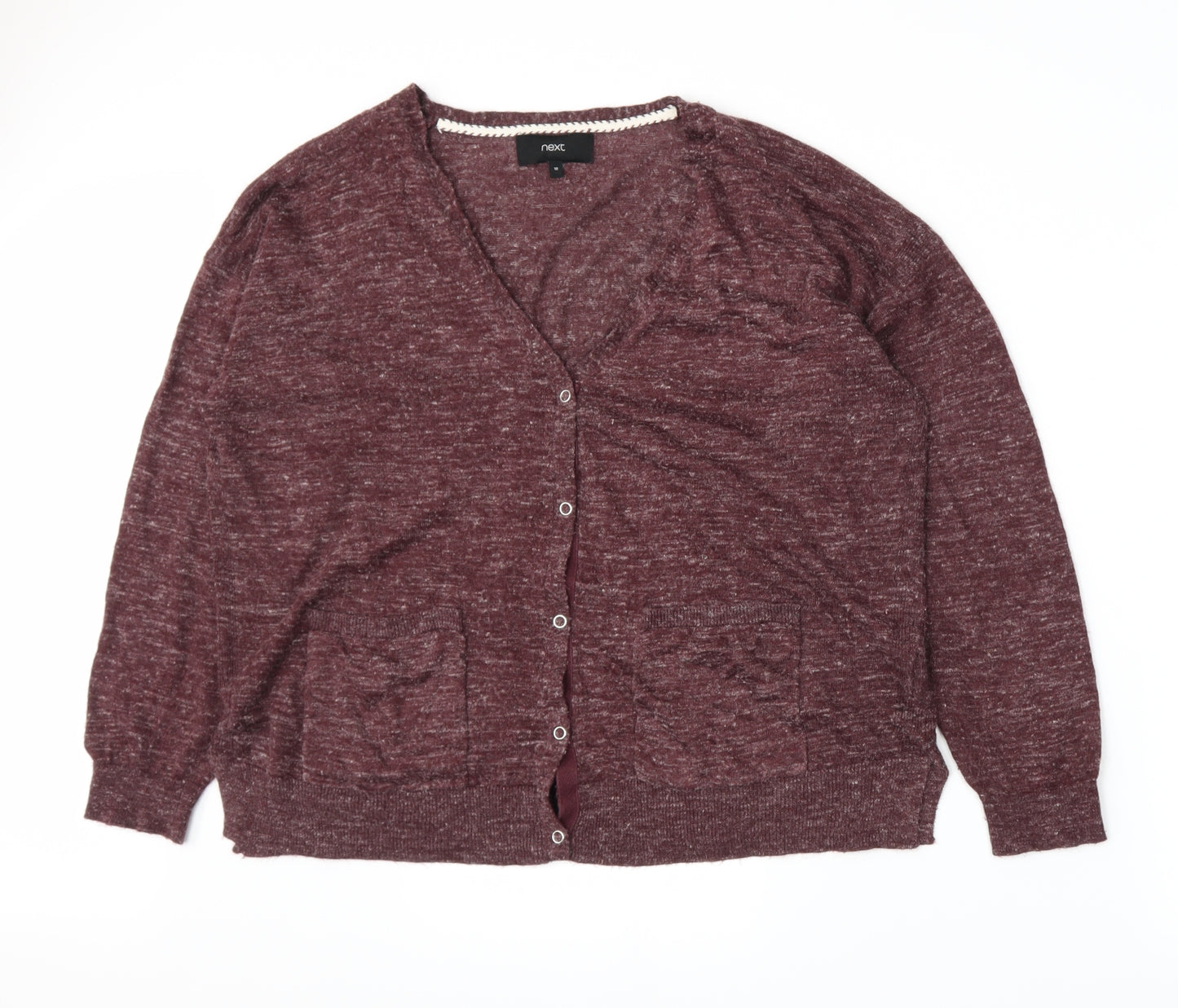 NEXT Womens Red   Cardigan Jumper Size 18