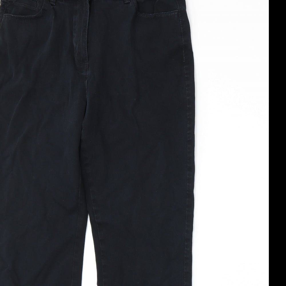 Marks and Spencer Womens Black   Trousers  Size 14 L26 in