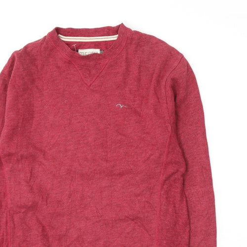 The Ryde Clothing Mens Red  Jersey Pullover Sweatshirt Size S