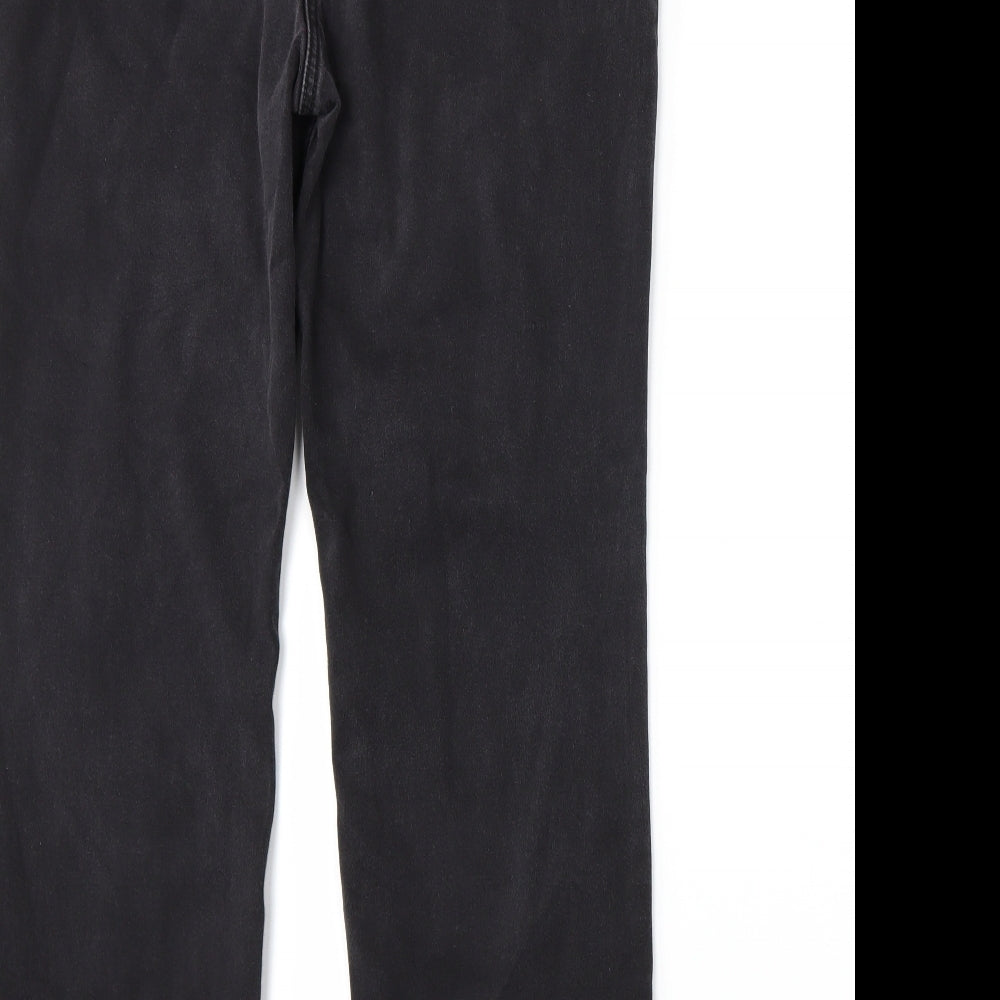 Per Una Womens Grey  Denim Straight Jeans Size 16 L29 in