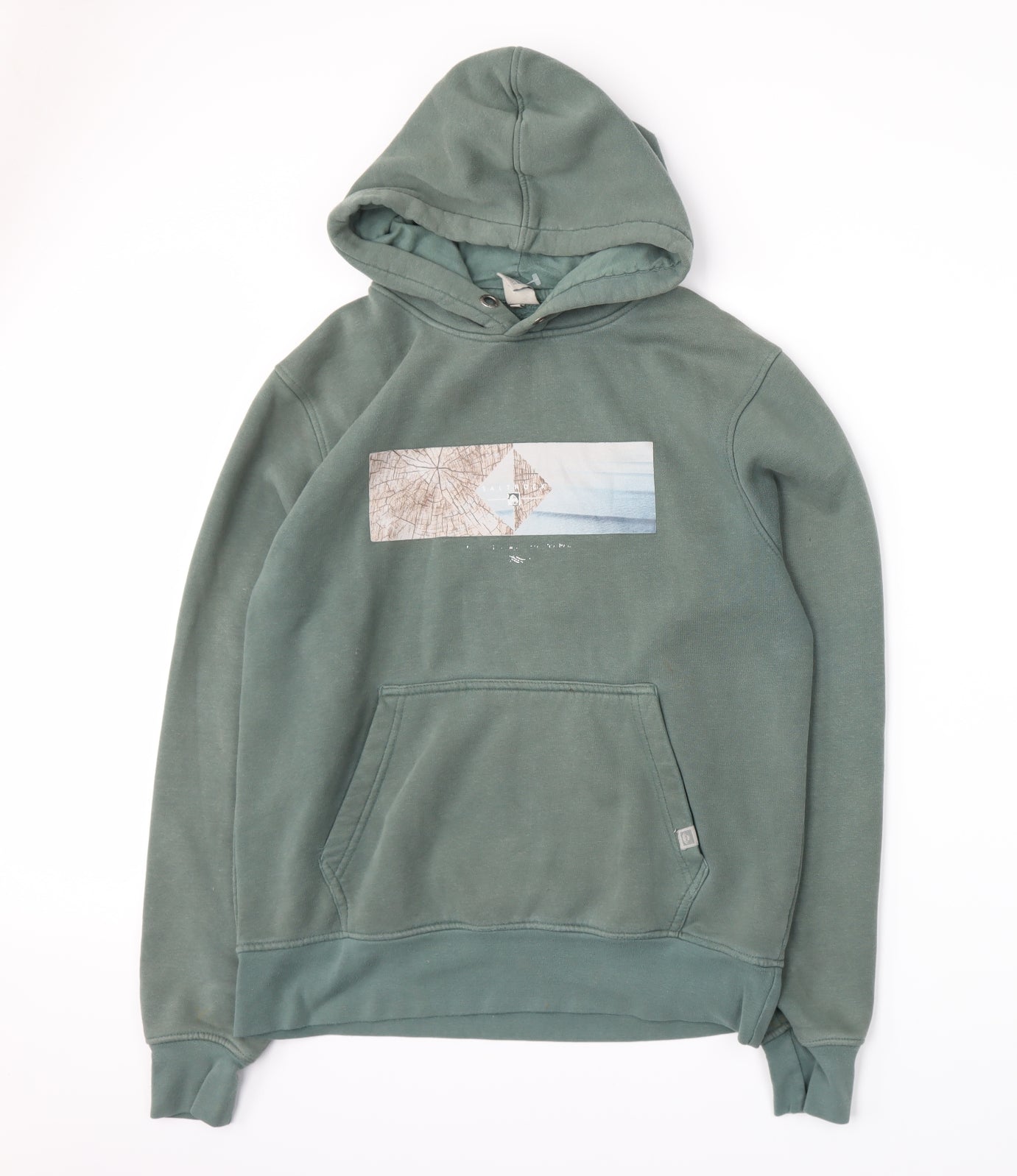 Saltrock Mens Grey  Jersey Pullover Hoodie Size S