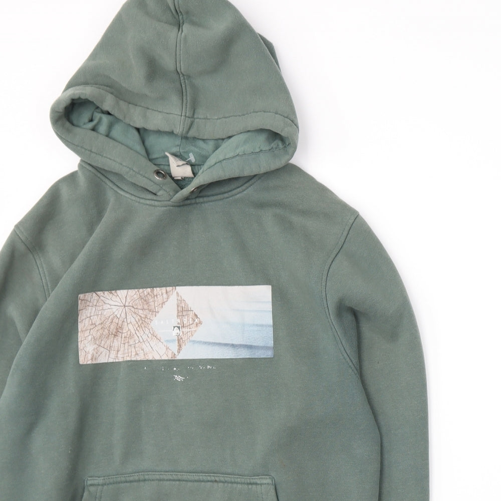 Saltrock Mens Grey  Jersey Pullover Hoodie Size S