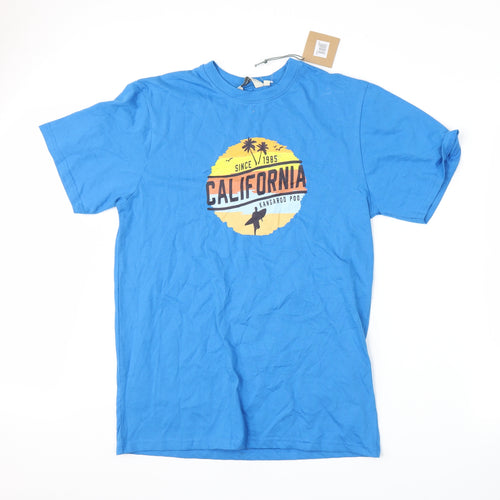 Kangaroo Poo Mens Blue    T-Shirt Size M