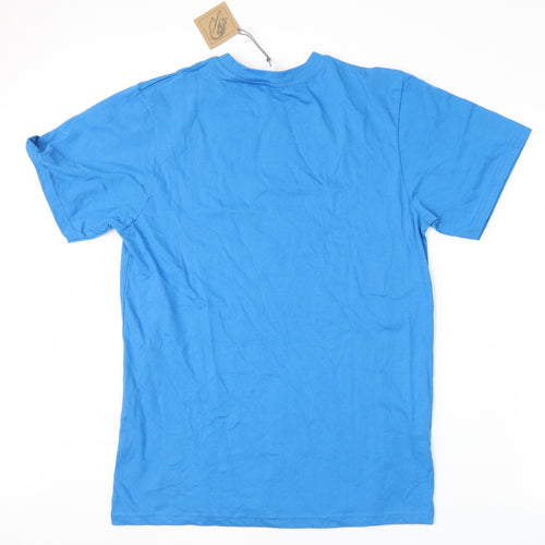 Kangaroo Poo Mens Blue    T-Shirt Size M