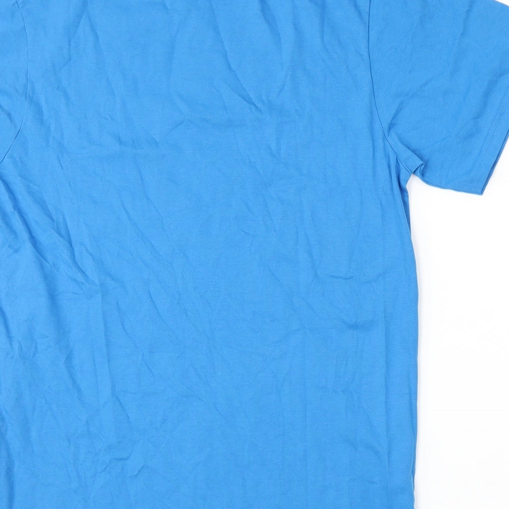 Kangaroo Poo Mens Blue    T-Shirt Size M