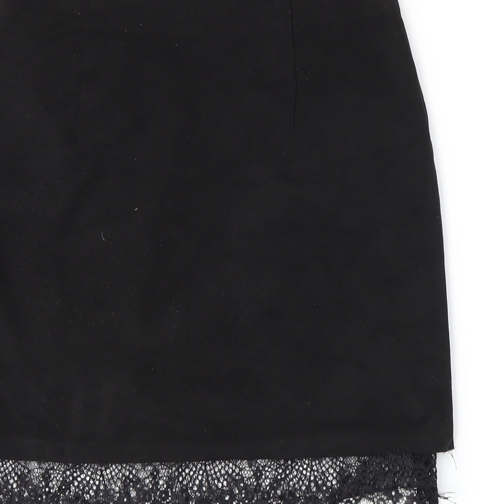 H&M Womens Black   A-Line Skirt Size 8