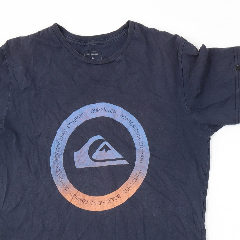 Quiksilver Mens Blue    T-Shirt Size S