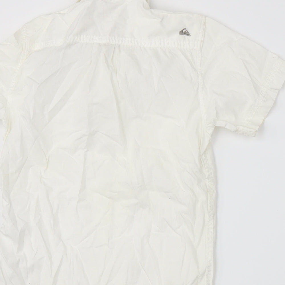 Quiksilver Boys White   Basic Button-Up Size 6-7 Years