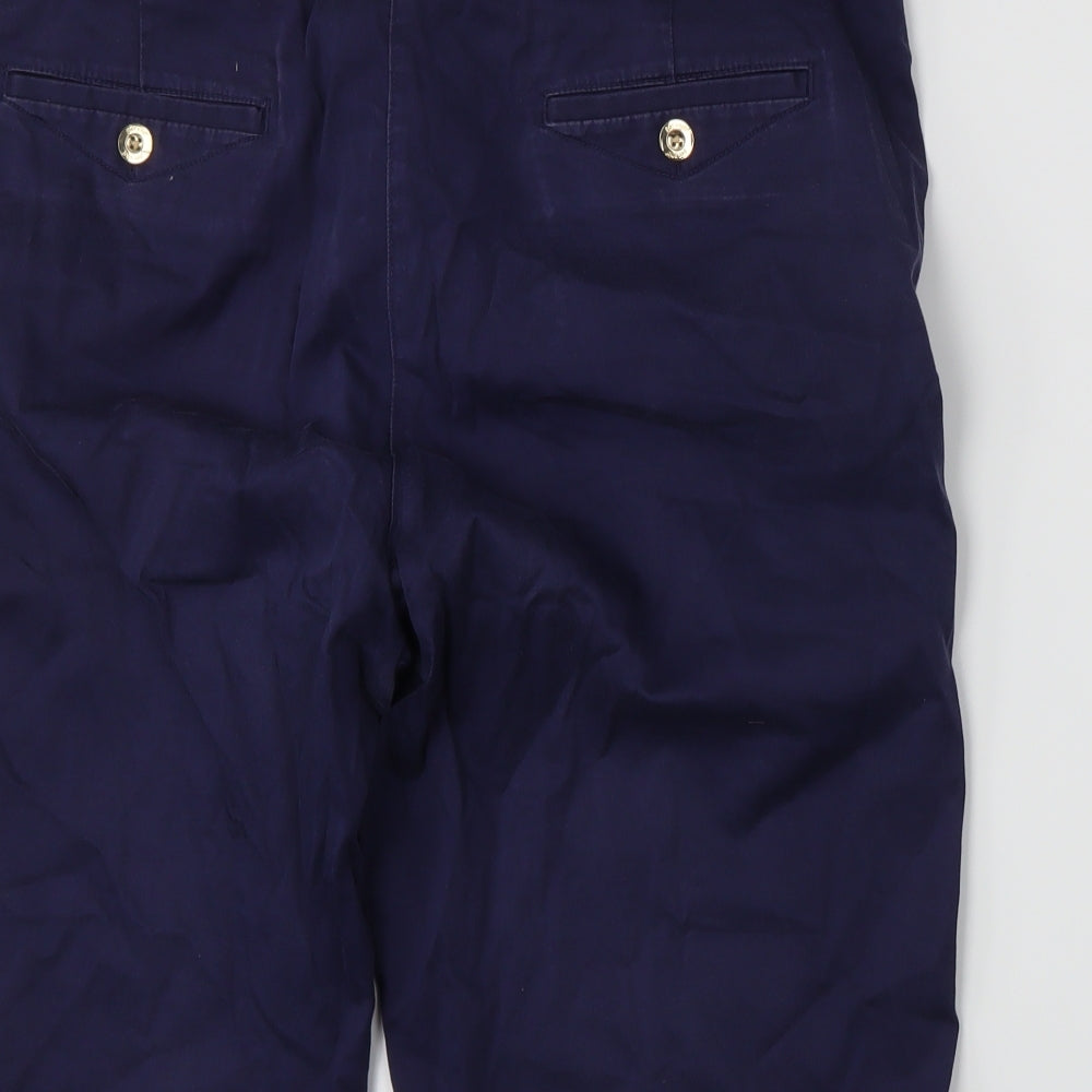 Marks and Spencer Womens Blue   Chino Shorts Size 14
