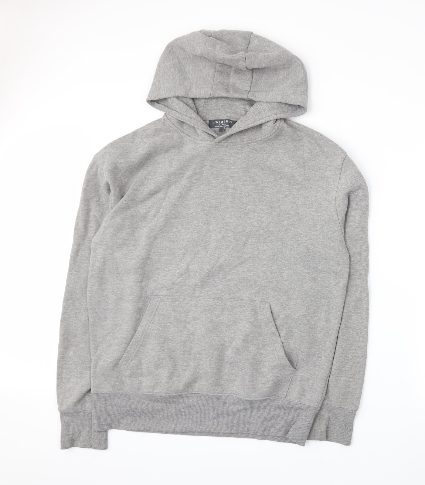 Primark Mens Grey  Jersey Pullover Hoodie Size XL