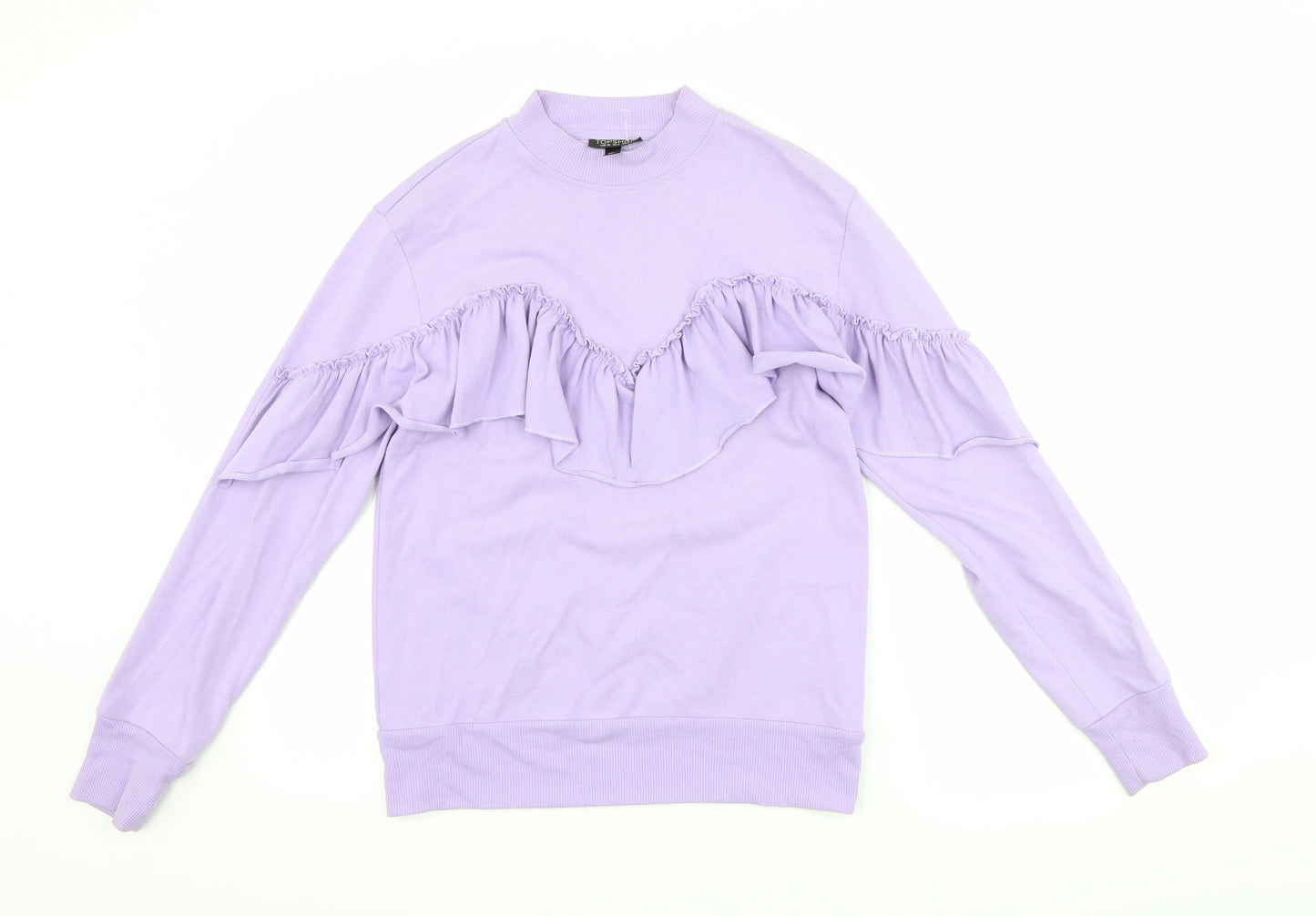 Topshop Womens Purple   Pullover Sweatshirt Size 8