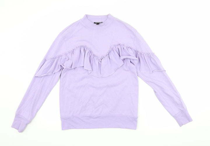 Topshop Womens Purple   Pullover Sweatshirt Size 8