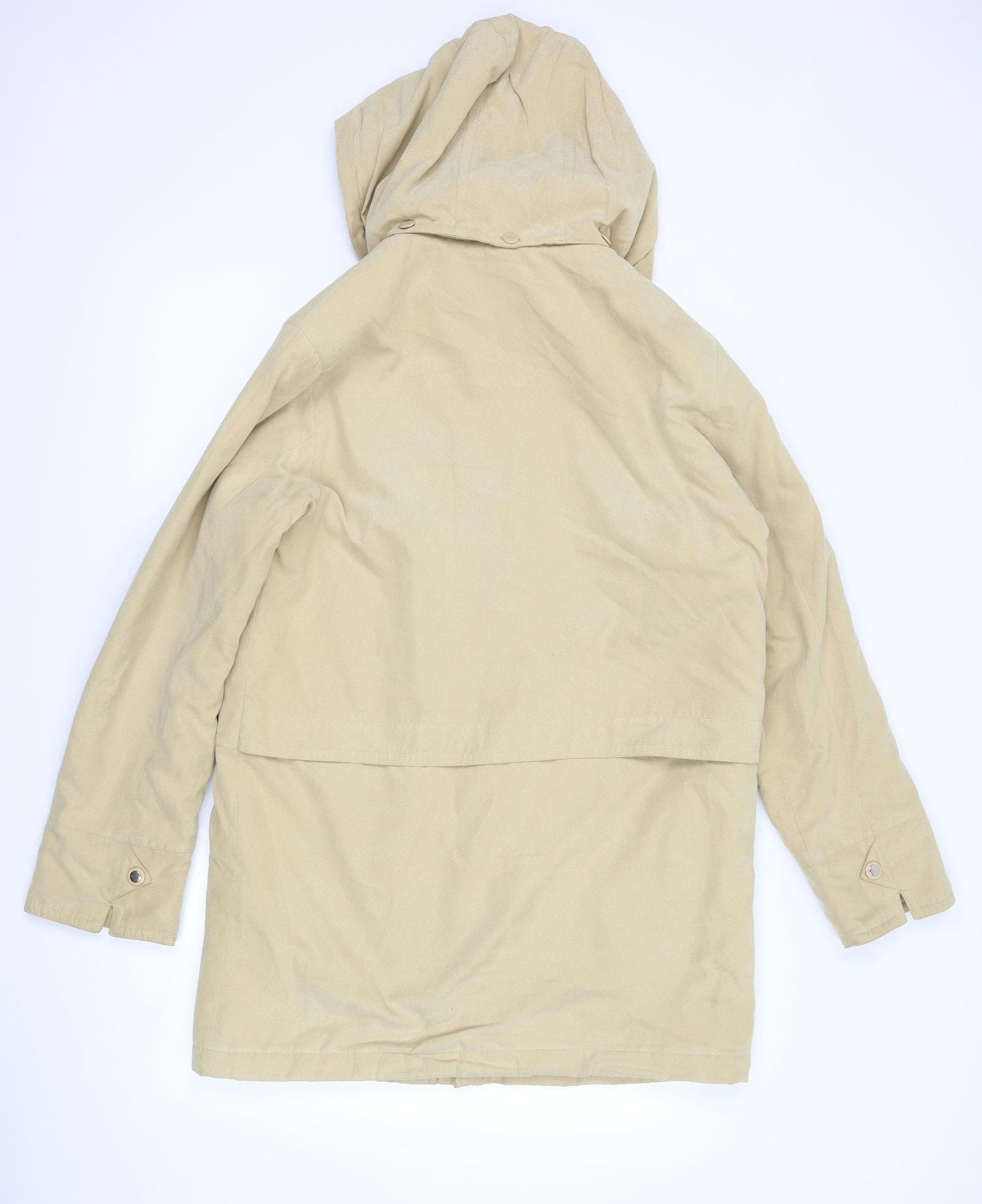 Preworn Womens Beige   Rain Coat Coat Size 12