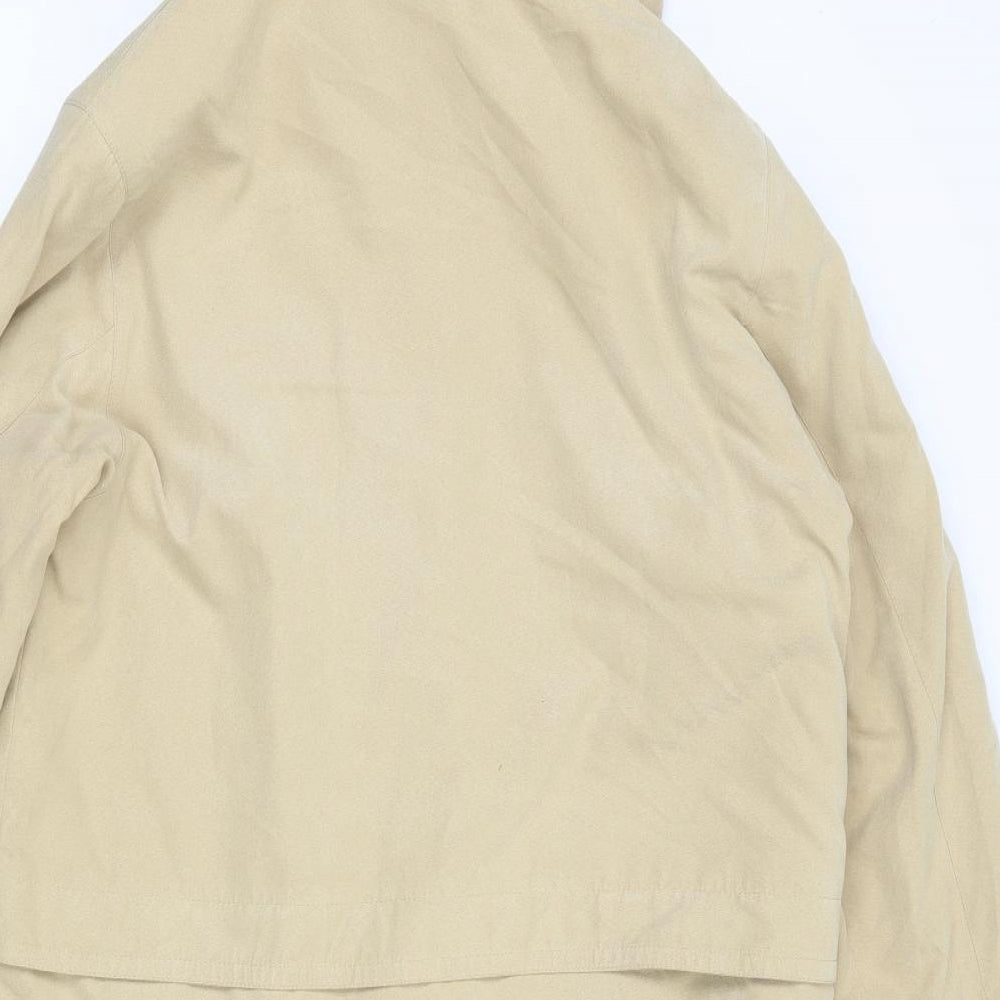 Preworn Womens Beige   Rain Coat Coat Size 12