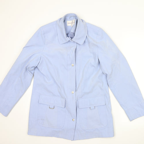 EWM Womens Blue   Overcoat Coat Size 10