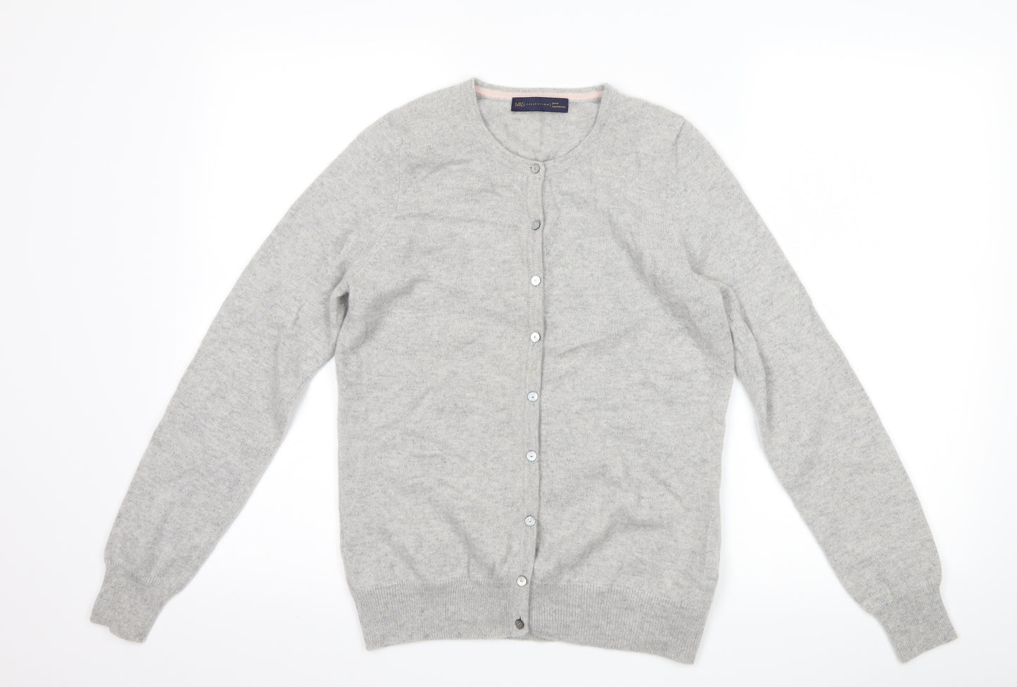 Marks and Spencer Womens Grey   Cardigan Jumper Size 10