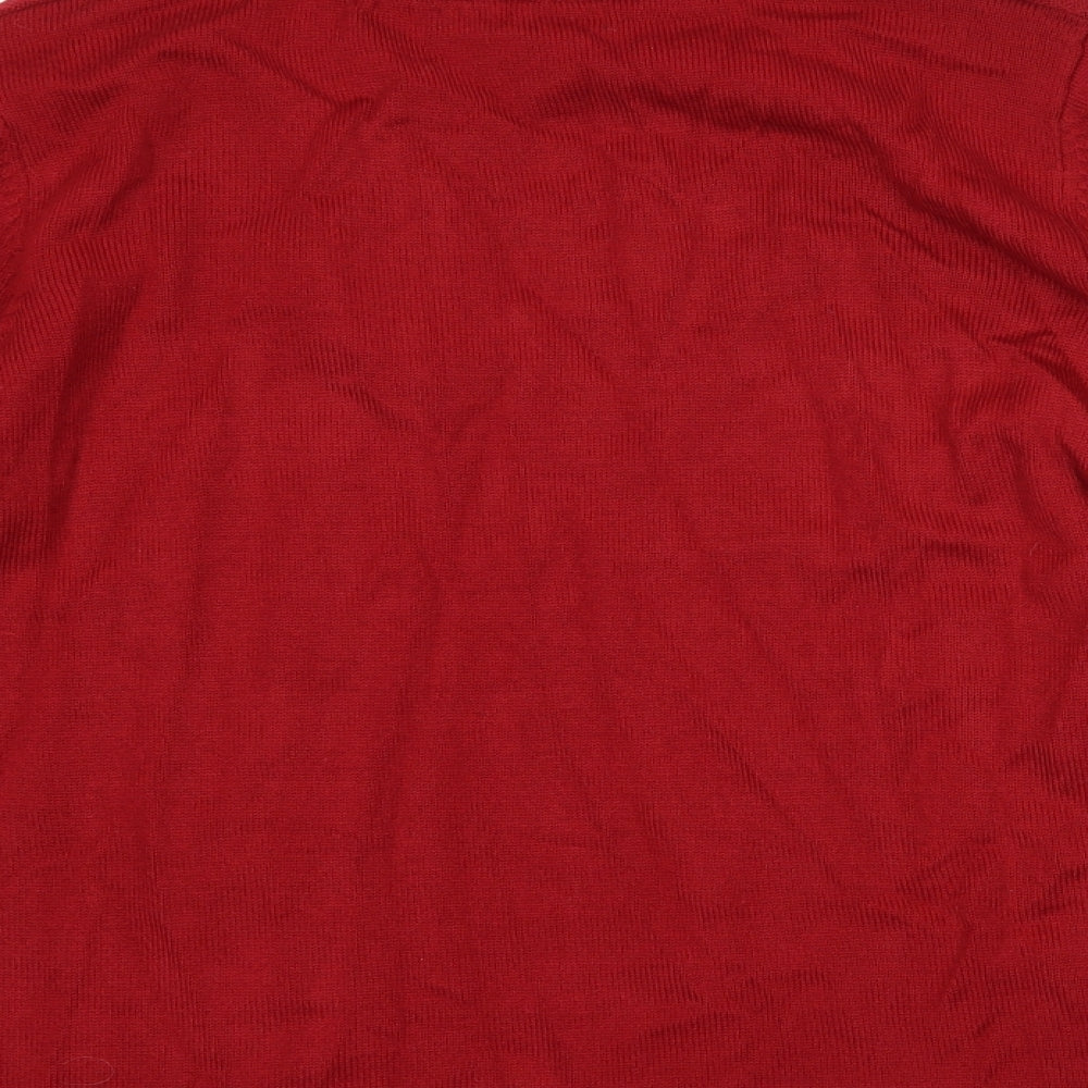 Bonmarché Womens Red   Pullover Jumper Size S
